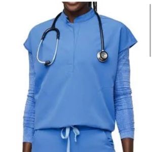 Dark Blue FIGS Scrub Top💙